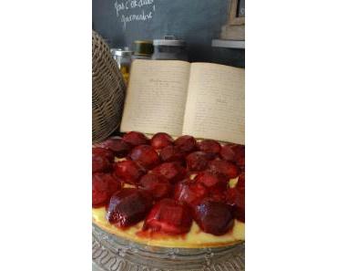 Tarte aux pêches de vigne