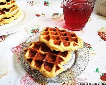 Gaufres liégoise pour le goûter / Belgian Liege waffles