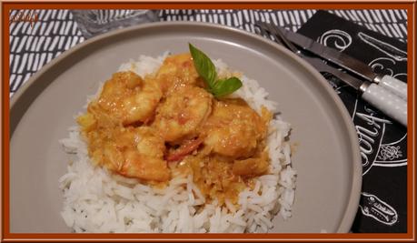 Gambas au Curry au Thermomix