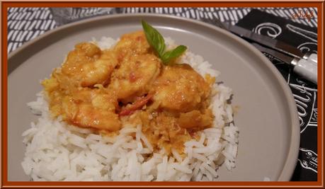 Gambas au Curry au Thermomix