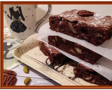 Brownies aux Pistaches et aux noix de Pécan