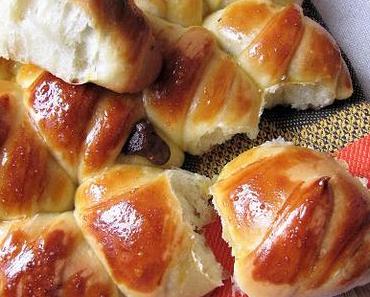 Brioche croissant au chocolat