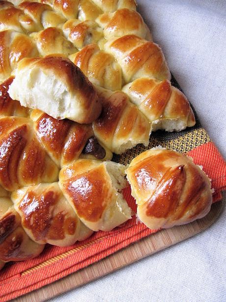 Brioche croissant au chocolat