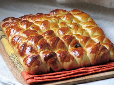 Brioche croissant au chocolat