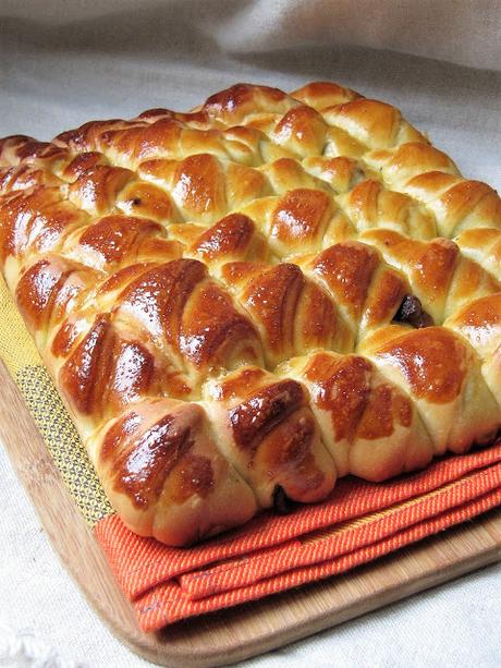 Brioche croissant au chocolat