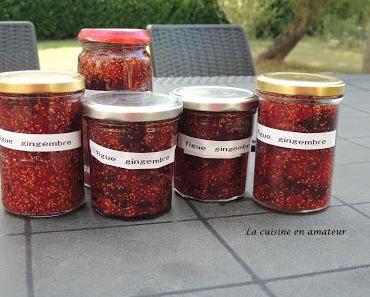 Confitures de figues et gingembre au micro-ondes
