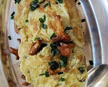 Omelette aux girolles & au comté
