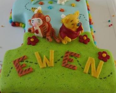 Gâteau 1 an Winnie et Tigrou