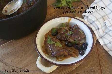 Joues de porc à l’Irouléguy, fenouil et olives