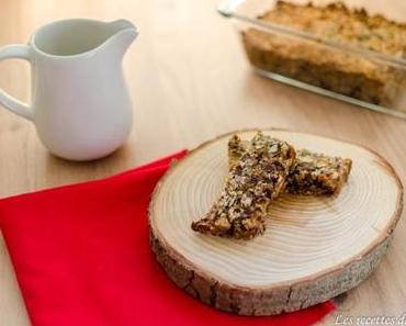 Barres de céréales banane, oléagineux et fruits secs