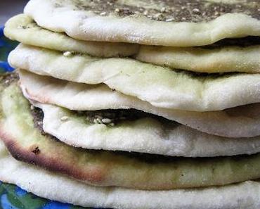 Pain libanais au zaatar : Mana’ish