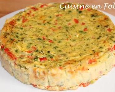 Clafoutis chèvre-légumes