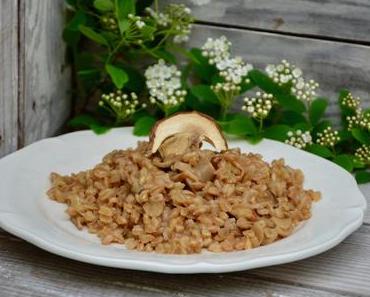 Epeautre aux cèpes façon risotto