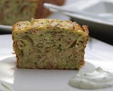 Terrine de courgettes et émietté de maquereau