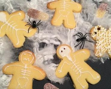 Petits biscuits sablés squelettes ou momies d’halloween au companion thermomix ou sans robot