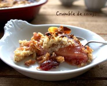 Coings en crumble