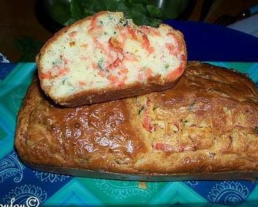 Cake au crabe et ciboulette