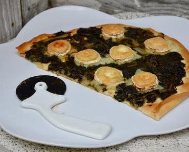 Pizza verte aux blettes