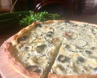 Quiche courgettes et olives ♨︎