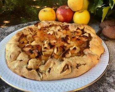 Tarte rustique pommes - coings