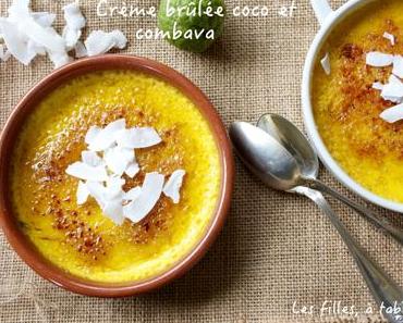 Crème brûlée lait de coco et combava