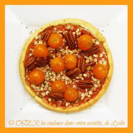 Tarte de courge Butternut aux noix de pécan et viande de bœuf séchée