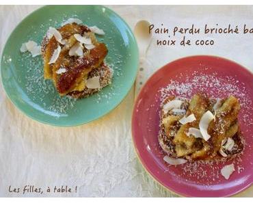 Pain perdu au lait de coco et à la banane