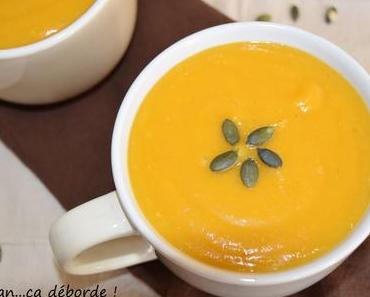 Velouté courge butternut et lentille corail