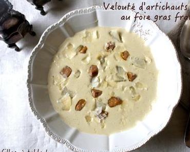 Velouté de fonds d’artichaut au foie gras