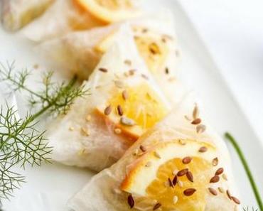 Triangles de foie gras au fenouil et à l’orange [recette]