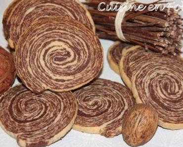 Sablés spirale chocolat-vanille
