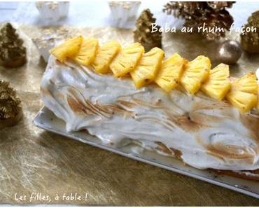 Baba au rhum façon bûche
