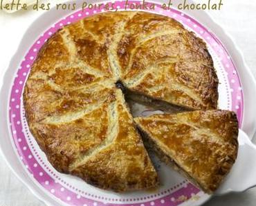 Galette des rois aux poires, tonka et chocolat