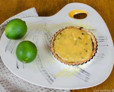 Tarte au citron vert et fruits de la passion