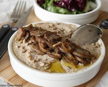 Porridge crémeux aux flocons de quinoa et champignons bio, {sans gluten, sans oeufs}