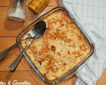 Gratin de pâtes au chou blanc et aux épices