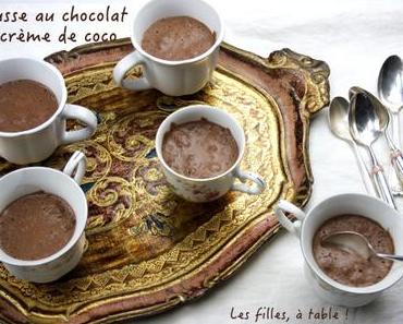 Mousse au chocolat noir et crème de coco