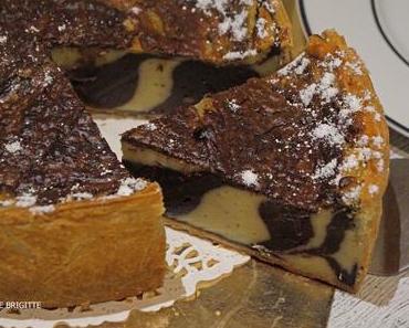 Flan pâtissier zébré (un peu...)