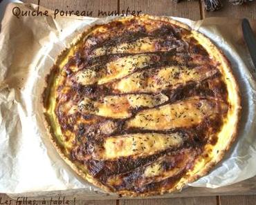 Quiche poireau munster