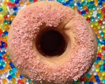 Donuts tout roses au four