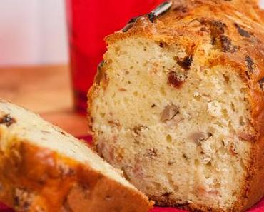 Gâteau au yaourt salé aux champignons et tomates séchées