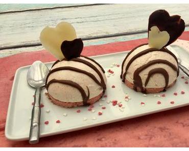 Dôme cheesecake de la Saint Valentin