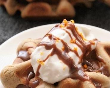 Gaufres à la chantilly coco-bergamote {sans gluten, sans œufs , possible sans lait}