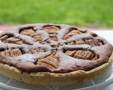 Tarte fondante chocolat-poire