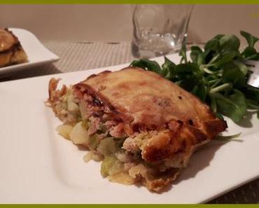 Quiche au Jambon, Poireaux et Raclette