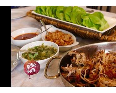 Bo ssäm – Rouleaux de laitue coréens au porc effiloché