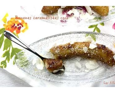 Bananes caramélisées coco