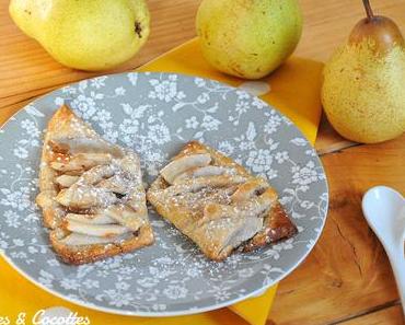 Petits feuilletés croustillants à la poire