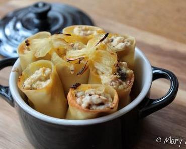 Cannellonis farcis aux 3 fromages et aux agrumes