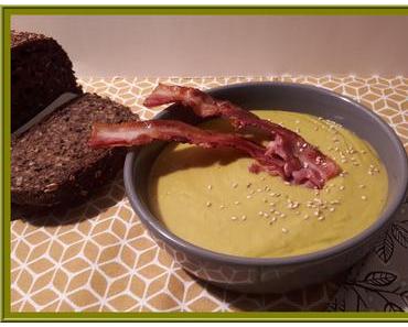 Velouté de Petits pois  Carottes et Lait de coco